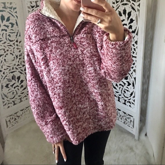 Two Tone Fuzzy Pullover Sweater - Picture 9 of 10